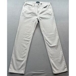 FIVE FOUR Jeans Mens Sz 32x32 Light Gray Straight Leg Casual Comfort